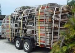 Trailer Loaded with Traps & Crates